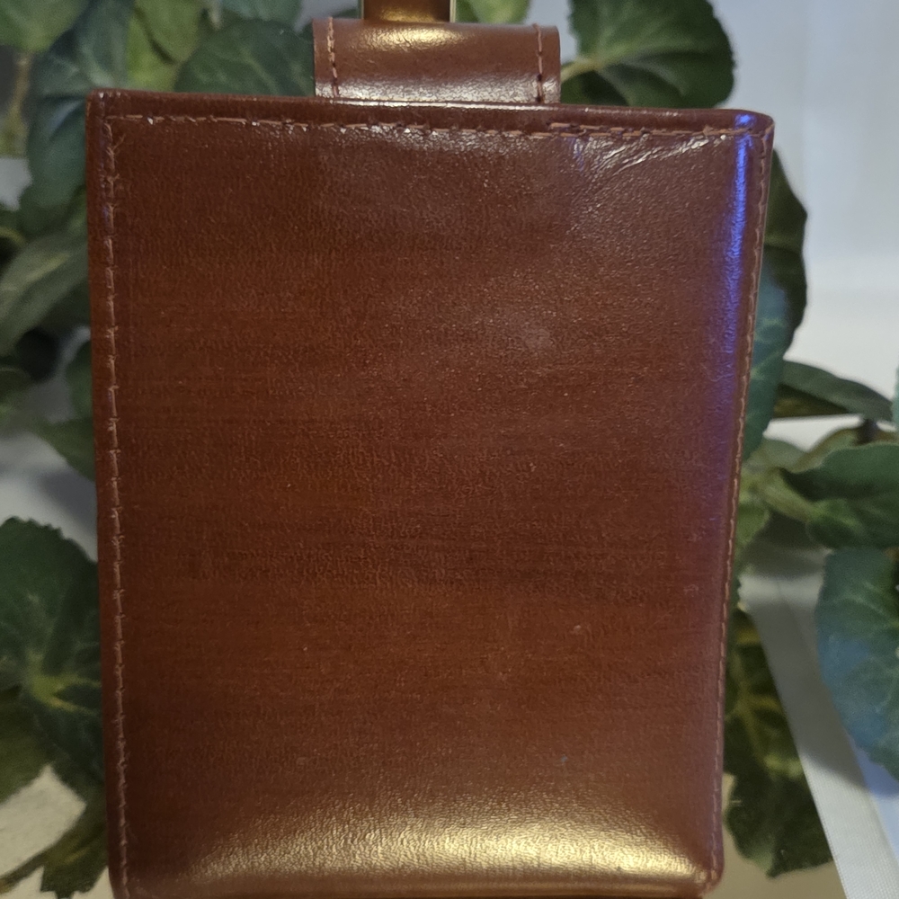 Vintage Woven Leather Photo Pass Case Wallet Cottagecore Organizer 40 View - Picture 5 of 14